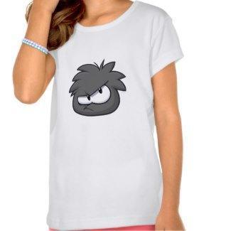 Puffle negro camisetas