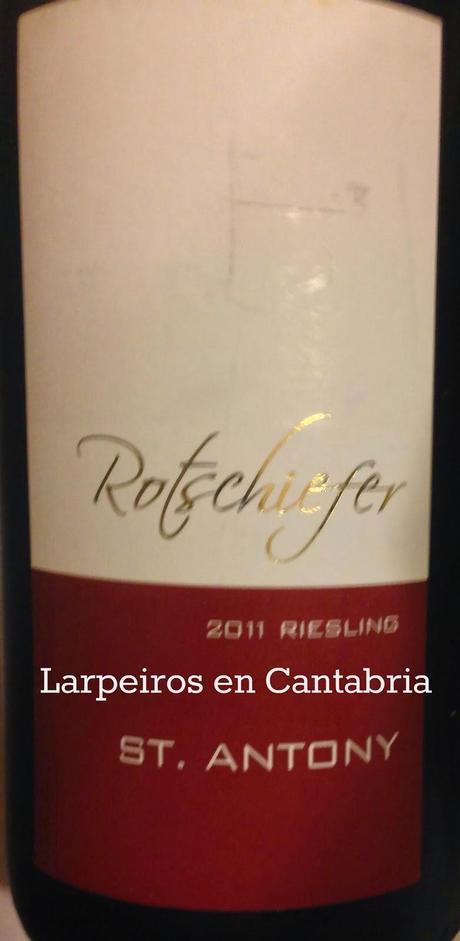 Vino Blanco Rotschiefer Riesling 2011: Estaba bueno