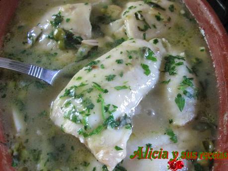 FILETES DE MERLUZA EN SALSA VERDE