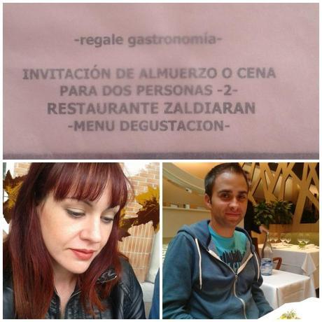 Mi premio en el Restaurante Zaldiaran
