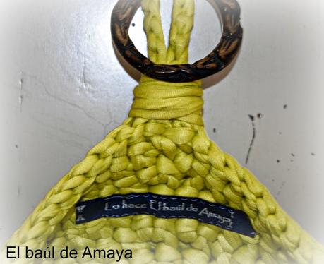 CESTO DE TRAPILLO EN VERDE