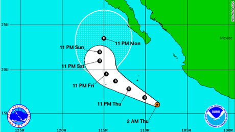 La tormenta tropical 'Rachel' se forma en el Océano Pacífico