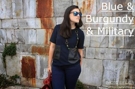 BLUE + BURGUNDY + MILITARY