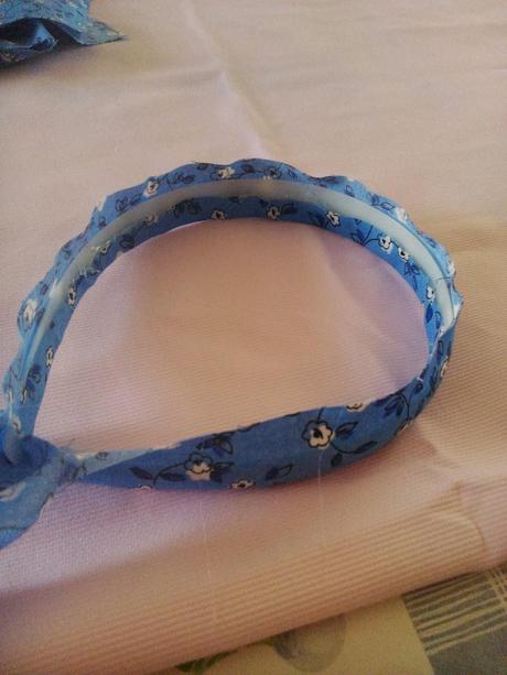 TUTURIAL ELABORACION DIADEMA FORRADA EN TELA