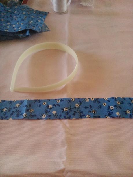 TUTURIAL ELABORACION DIADEMA FORRADA EN TELA