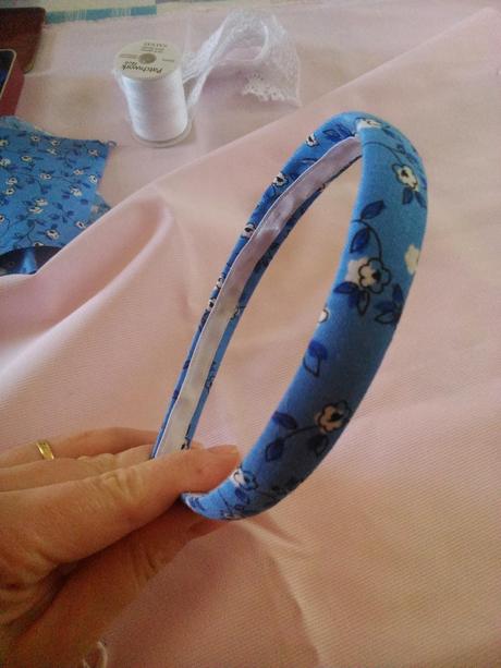 TUTURIAL ELABORACION DIADEMA FORRADA EN TELA