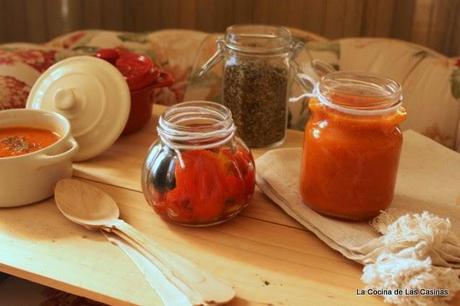 Salsa de Tomate Frito y Pimientos Asados de la Huerta de Luis
