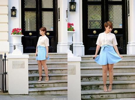 Look of the day: Chiffon blouse & bowknot skirt lovelystyle (9)