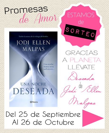 Sorteo «Deseada» de Jodi Ellen Malpas