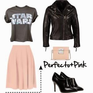 Three ways to wear a pink skirt