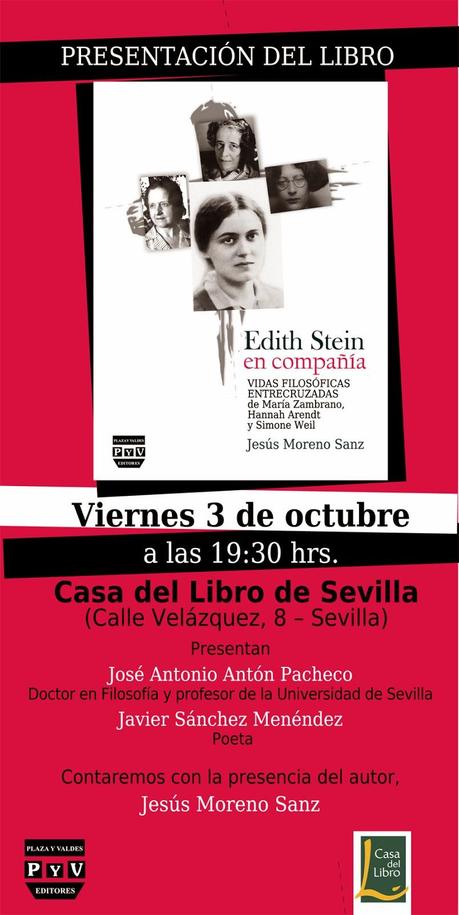 El 2 de octubre en Triana, el 3 de octubre en Casa del Libro de Sevilla