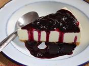 Tarta Queso salsa Arándanos