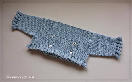 Conjunto de chaqueta celeste