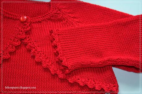 Conjunto de chaqueta y capota rojo, para verano