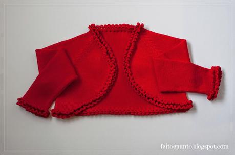 Chaqueta de algodón roja