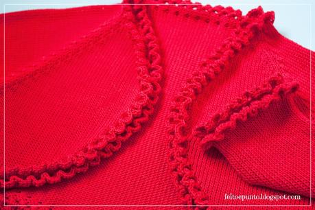 Chaqueta de algodón roja