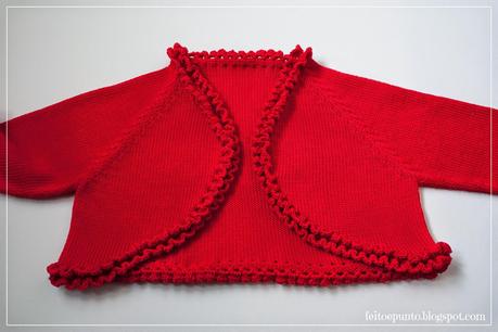 Chaqueta de algodón roja