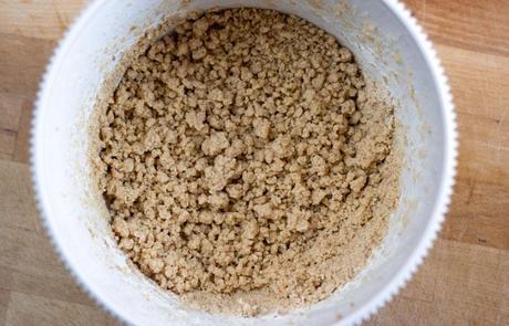 Textura de la masa de la tarta de manzana