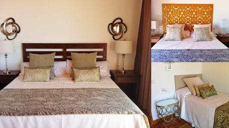 Decoración de habitaciones de una misma villa.