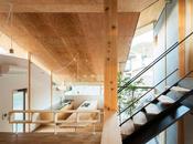 Diseño, madera volúmenes esta vivienda Kyoto