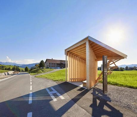 Diseño de paradas de autobús en Austria