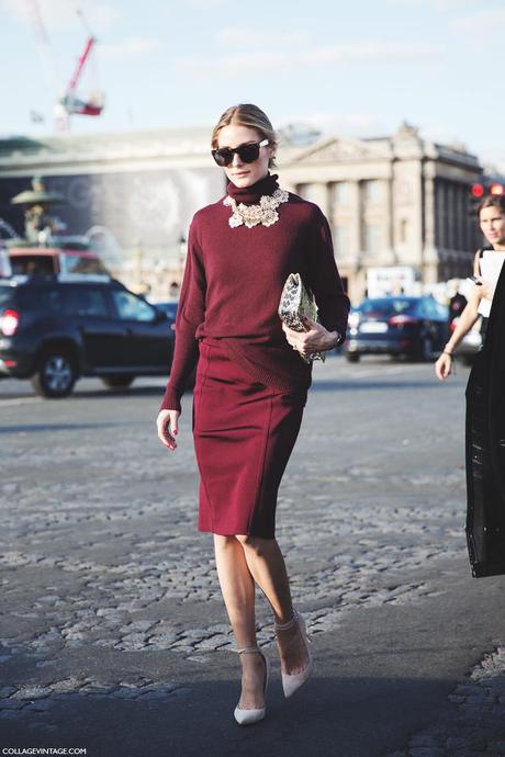 Paris_Fashion_Week_Spring_Summer_15-PFW-Street_Style-Olivia_Palermo-Nina_ricci-Burgundy-Pencil_Skirt-8