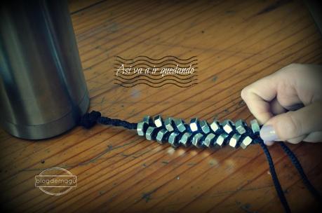 ♔ DIY - Pulsera con tuercas / friDIY ☆