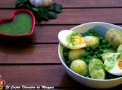 Ensalada tibia patata mojo verde
