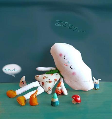 muñeca de trapo hecha a mano muñeca de trapo nube anekka