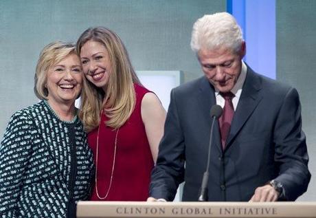 Chelsea Bill y Hillary Clinton