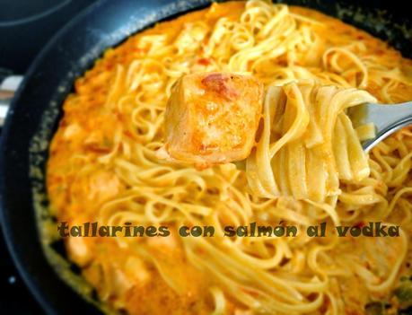 Tallarines con Salmón al Vodka