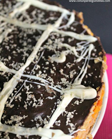 Tarta de zanahoria, chocolate y coco, ¡y su croquetización! #asaltablogs