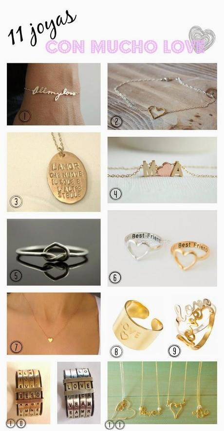 11 JOYAS PARA DARLE UN TOQUE LOVE A TU LOOK