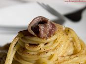 Spaghetti cebolla anchoas Veneta