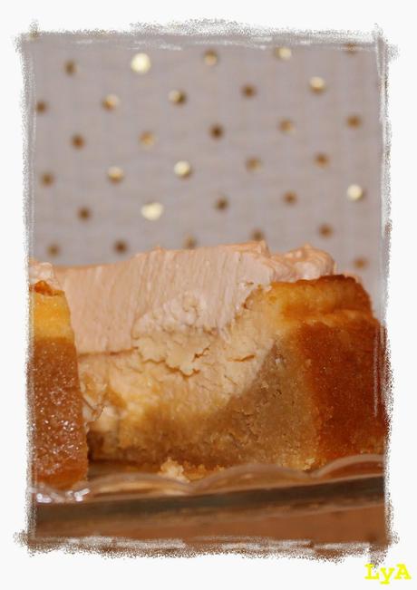 Blondie cheesecake con crema de melocotón... para el ¡¡Asaltablogs!!