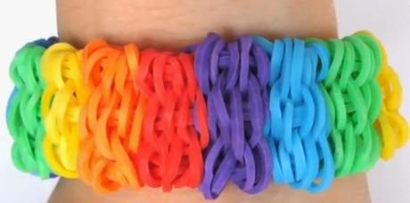 Cómo hacer una pulsera de gomas tipo shuffle