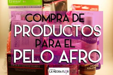 Compra de productos para el pelo afro.
