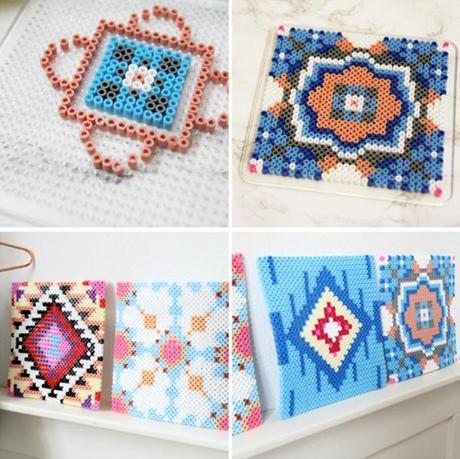 Mosaicos arabescos de Hama beads