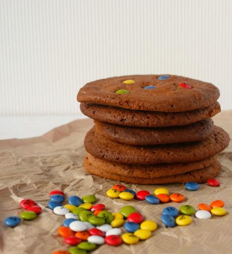 Galletas de chocolate y lacasitos