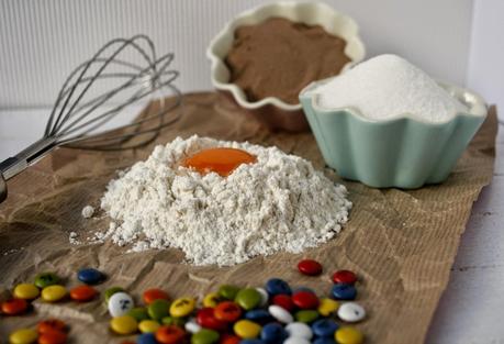 Galletas de chocolate y lacasitos