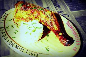 Pollo con miel y soja