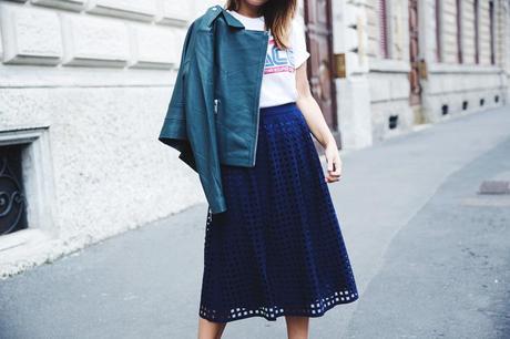 Space_Top-Reiss_Skirt-Midi_Skirt_Trend-Green_Biker-Street_Style-MFW-Milan_Fashion_Week-31
