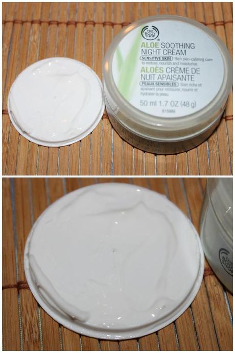 Crema de día Vitamia E y Crema de noche con Aloe de The Body Shop