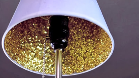 DIY glitter lamp - diy purpurina lampara