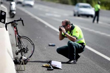 Pautas para accidentes de cicloturistas con vehículos