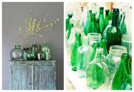 02-decorar-con-botellas-verdes-juntas