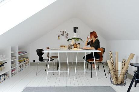 soluciones almacenaje cocina decoración nórdica escandinava decoración nórdica decoración estudio en buhardilla decoración en gris y blanco decoración cocinas modernas gris decoración aticos duplex nordicos blog decoracion interiores 