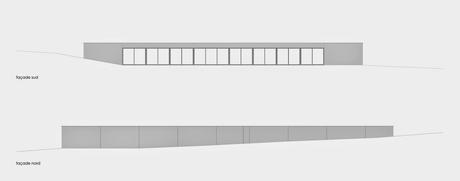 Plano de arquitectura de dos alzadas de la residencia