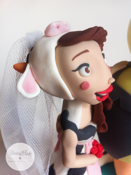 Figuras fondant tarta de boda / Wedding cake topper fondant