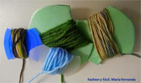 Cómo organizar lanas utilizandoo bandejas y tapas plásticas  (How to organize wool using trays and plastics covers Eco DIY)